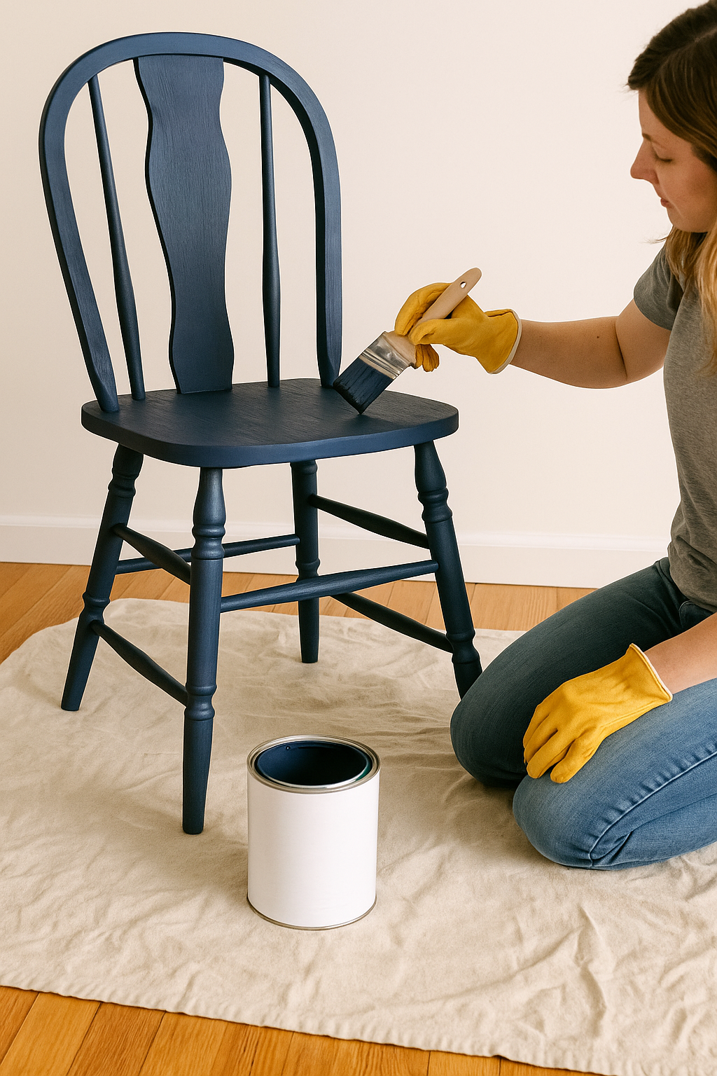 DIY Room Redesign on a budget with repurposed furniture.